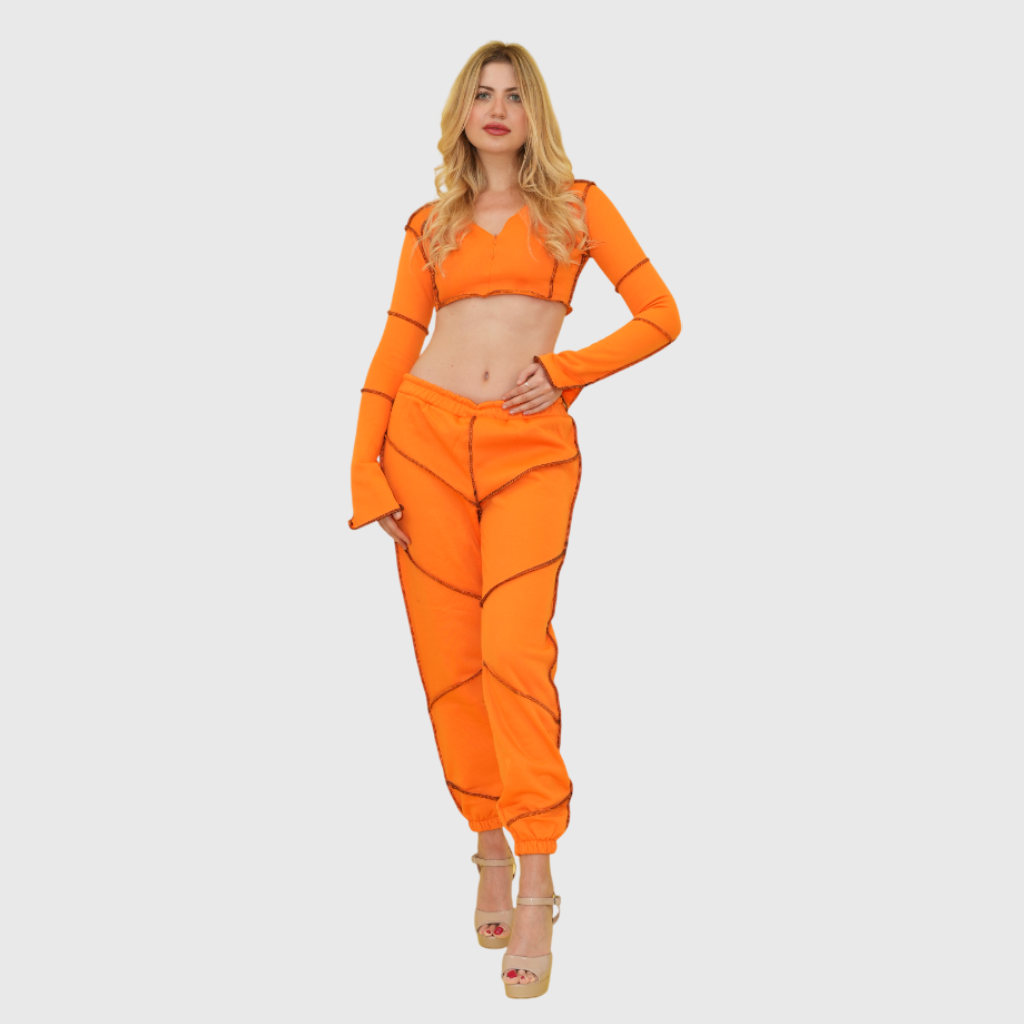 Orange Kokish Jogger Set